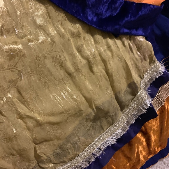 Pakistani/Indian Royal Blue/gold/orange 3 piece!💙 - Picture 7 of 9